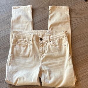 AG Adriano Goldschmied Cream Skinny jeans size 25